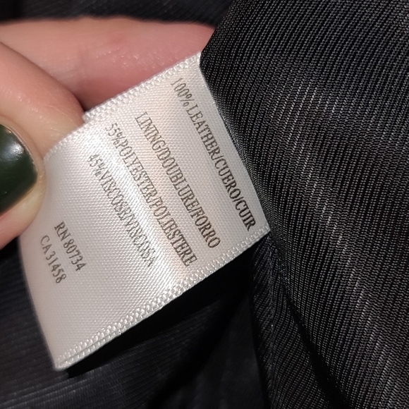 BCBG MAX AZRIA Short Sleeve Belted Leather Blazer, XS - Picture 13 of 16